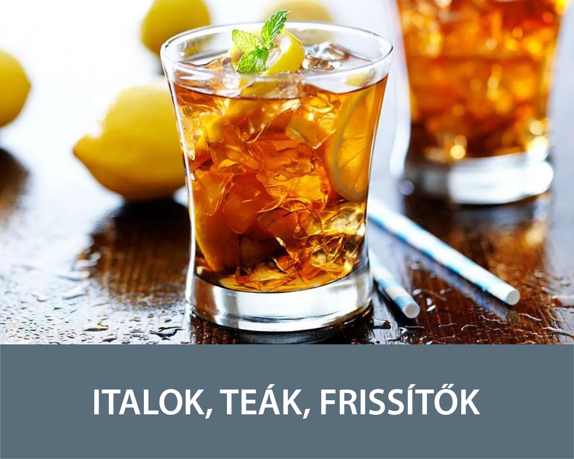 Italok, teák, frissítők
