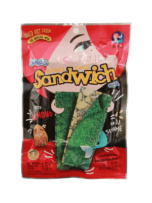 Tengeri Alga Szendvics Snack Mandulával/Szezámmal - Seleco