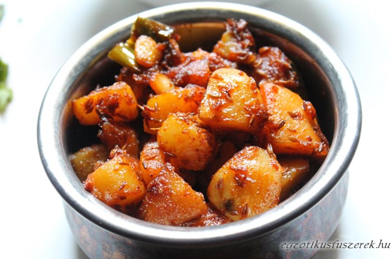 Indiai Sült Krumpli - Jeera Aloo Sabzi