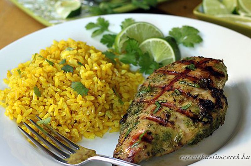 Zöldfűszeres Grillezett Pácolt Csirkemellek