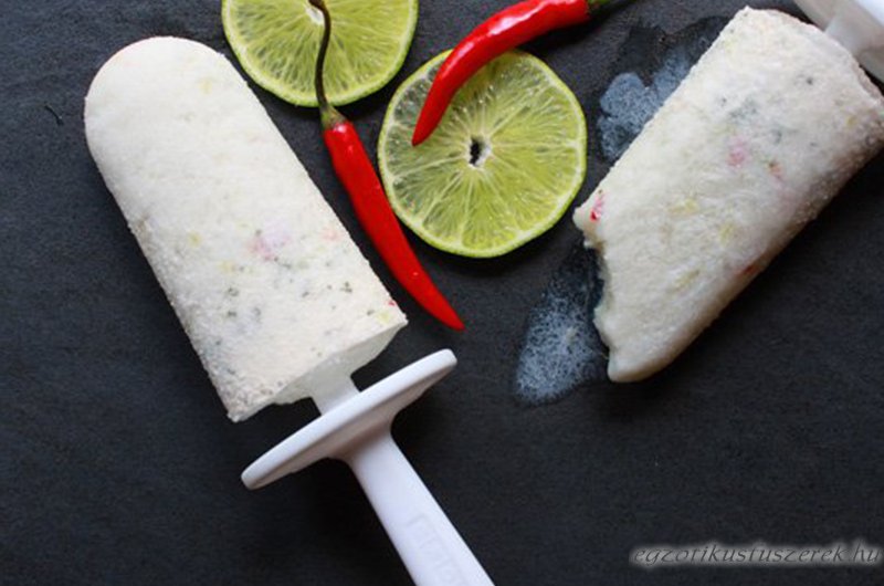 Kókusz, Chili és Lime Jégkrémpálcikák